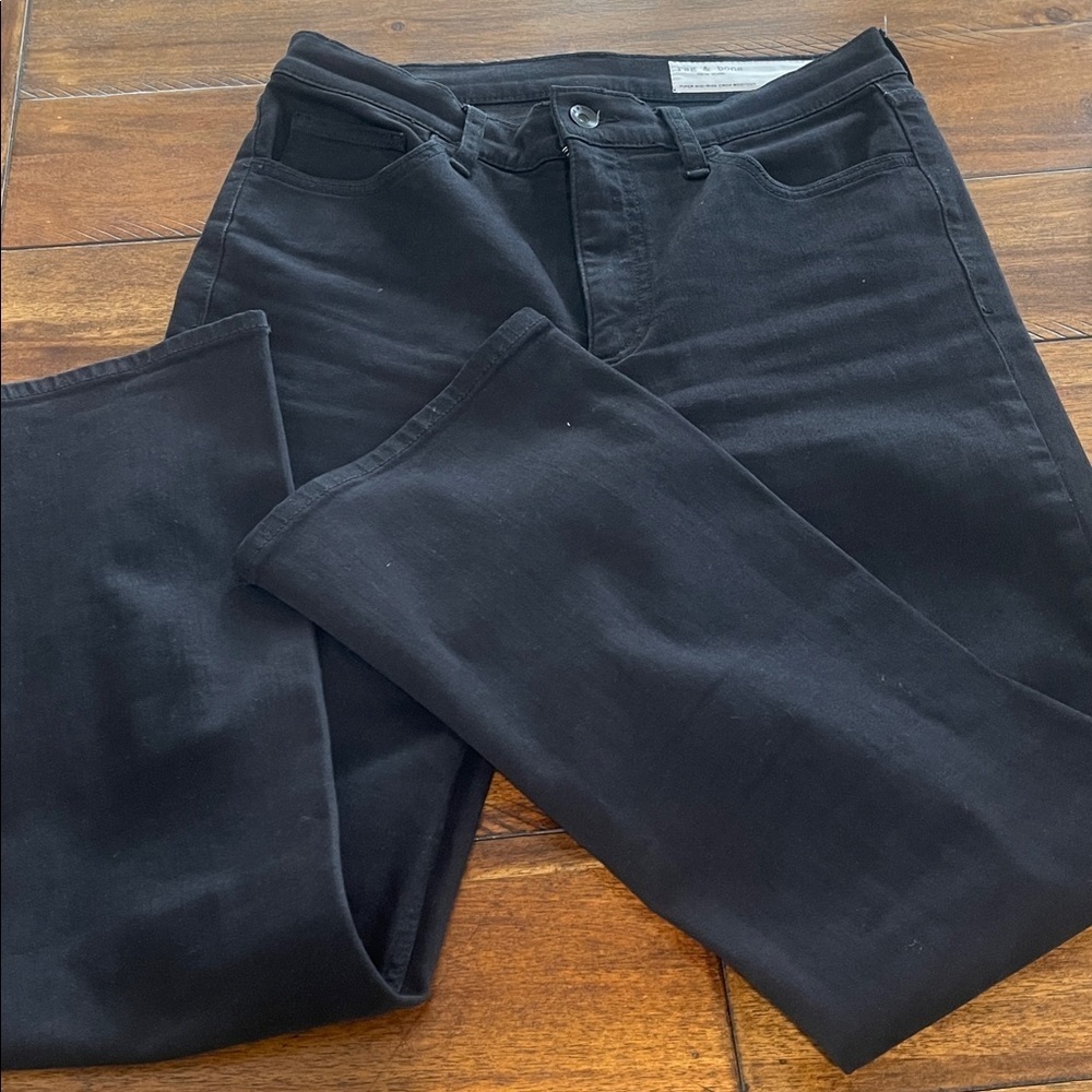 rag & bone Piper mid rise  Crop Bootcut Jeans Black size 28